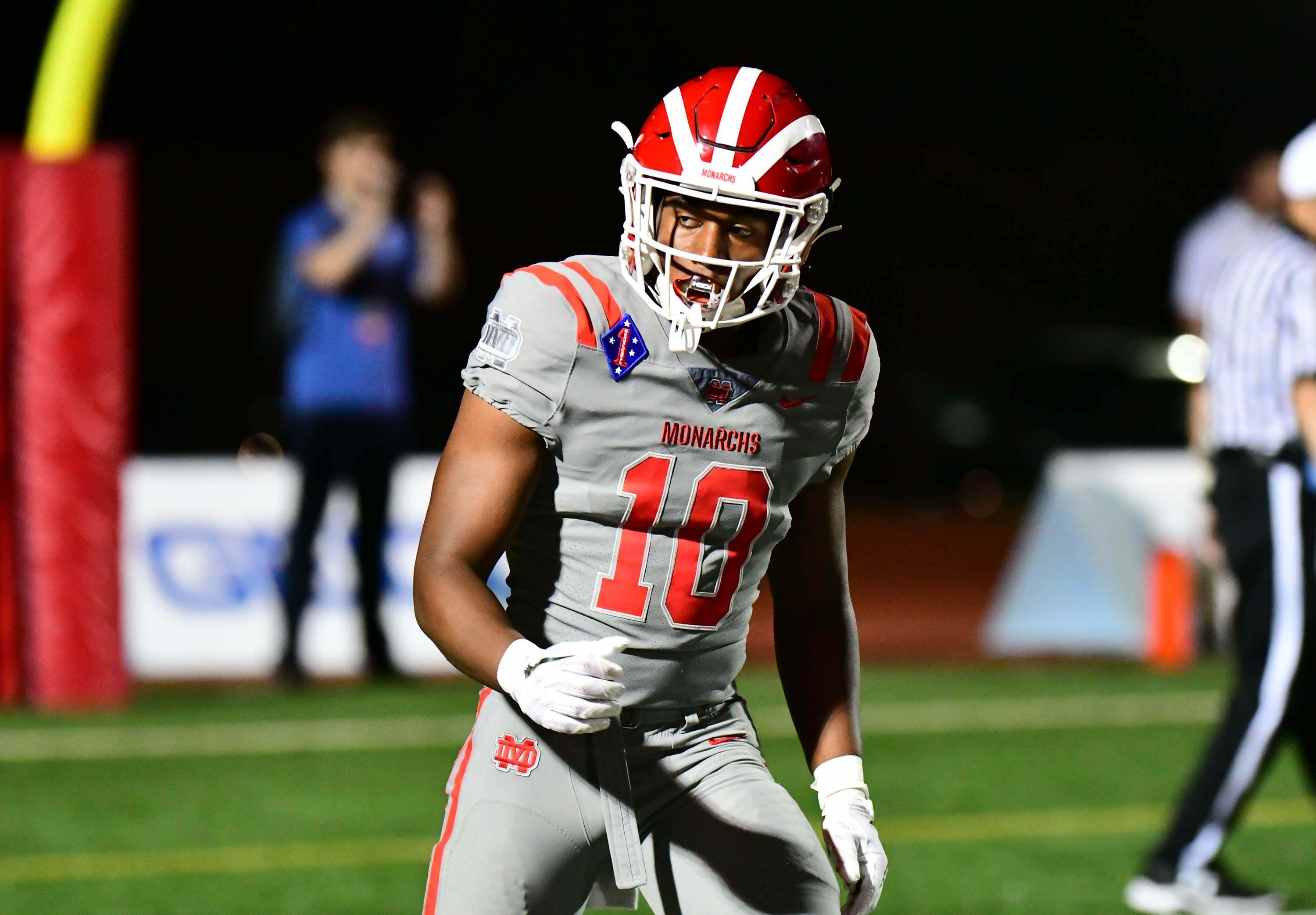 Kyron Ware-Hudson will be among the many weapons available Friday for Mater Dei freshman quarterback Elijah Brown, getting the start for the Monarchs.