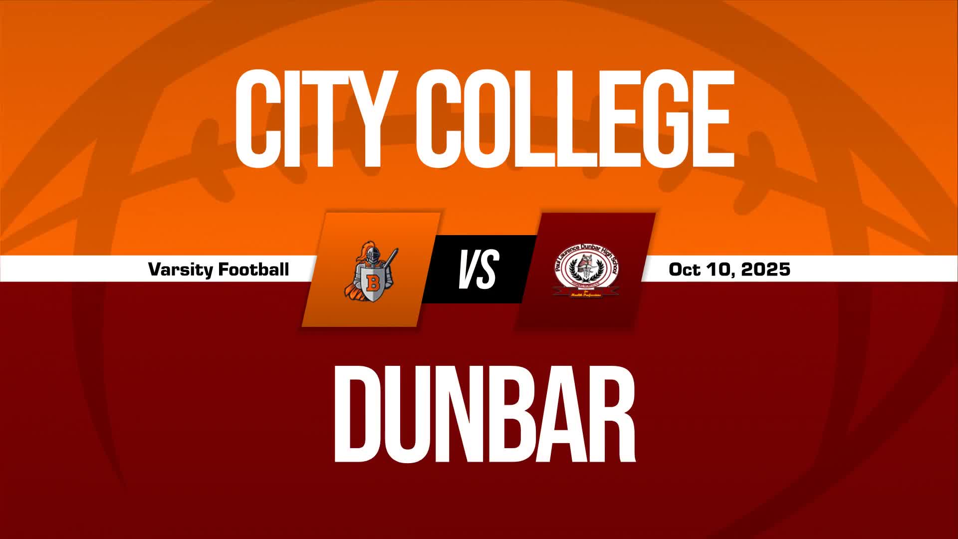 Football Game Preview: Dunbar Poets vs. Digital Harbor Rams