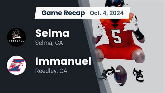 Football Recap: Immanuel Beats Sierra Pacific for Their Seventh 
