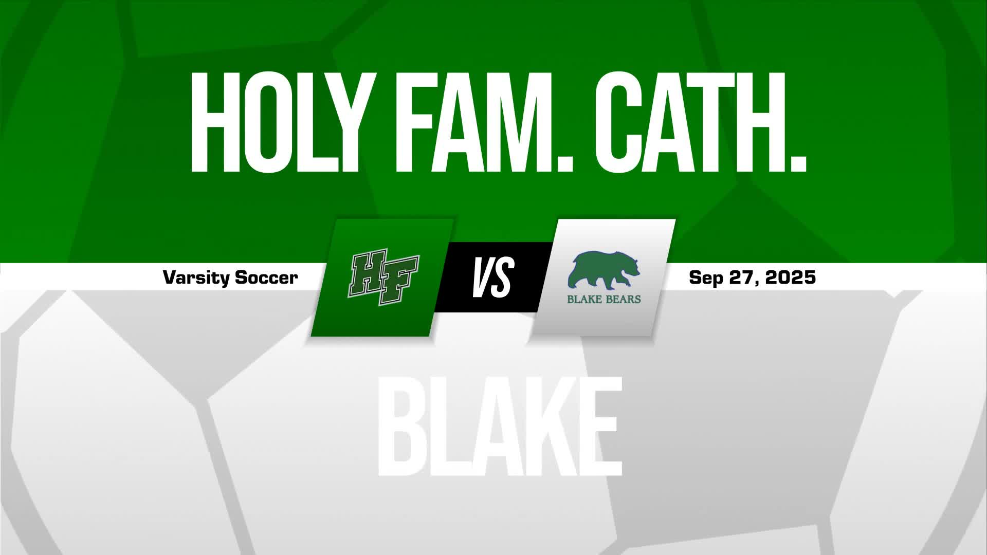 Soccer Recap: Holy Family Catholic Takes a Loss