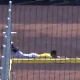 Video: Title game diving catch into wall