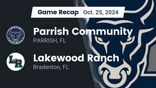 Football Recap: Cameron Houston Leads Parrish Community to Victo