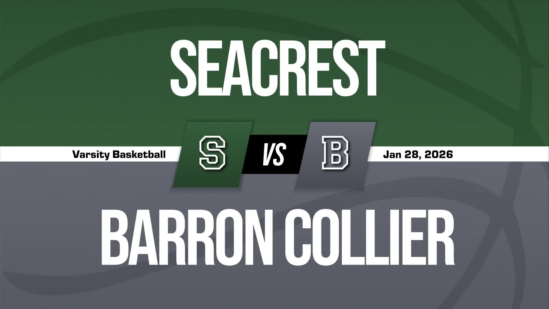 Basketball Recap: Brady Barnaby's Big Game Can't Quite Lead Seacrest Country Day over Barron Collier