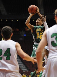 Dewayne Russell's jumper wasn't
falling but he still scored a game-
high 22 points.