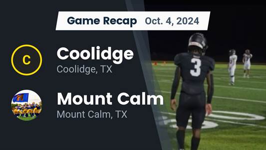 Football Game Preview: Coolidge Yellowjackets vs. Aquilla Cougar