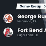 Football Game Recap: Fort Bend Bush Broncos vs. Fort Bend Austin Bulldogs