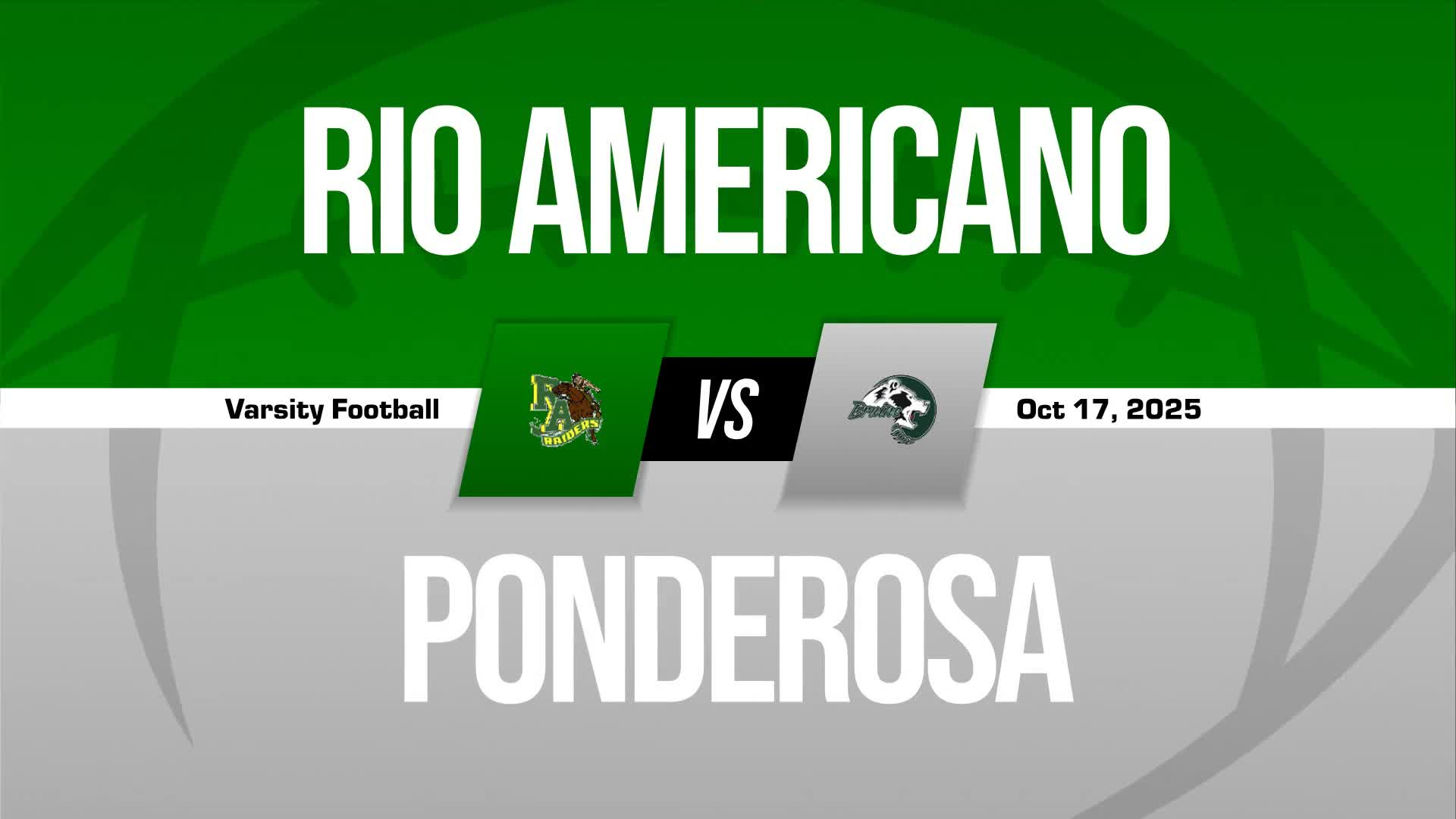 Football Recap: Ponderosa Triumphs + How To Watch