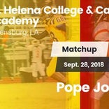 Football Game Recap: Pope John Paul II vs. St. Helena College an