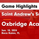 Saint Andrew's takes loss despite strong efforts from  Delaney Beighley and  Emma Smith