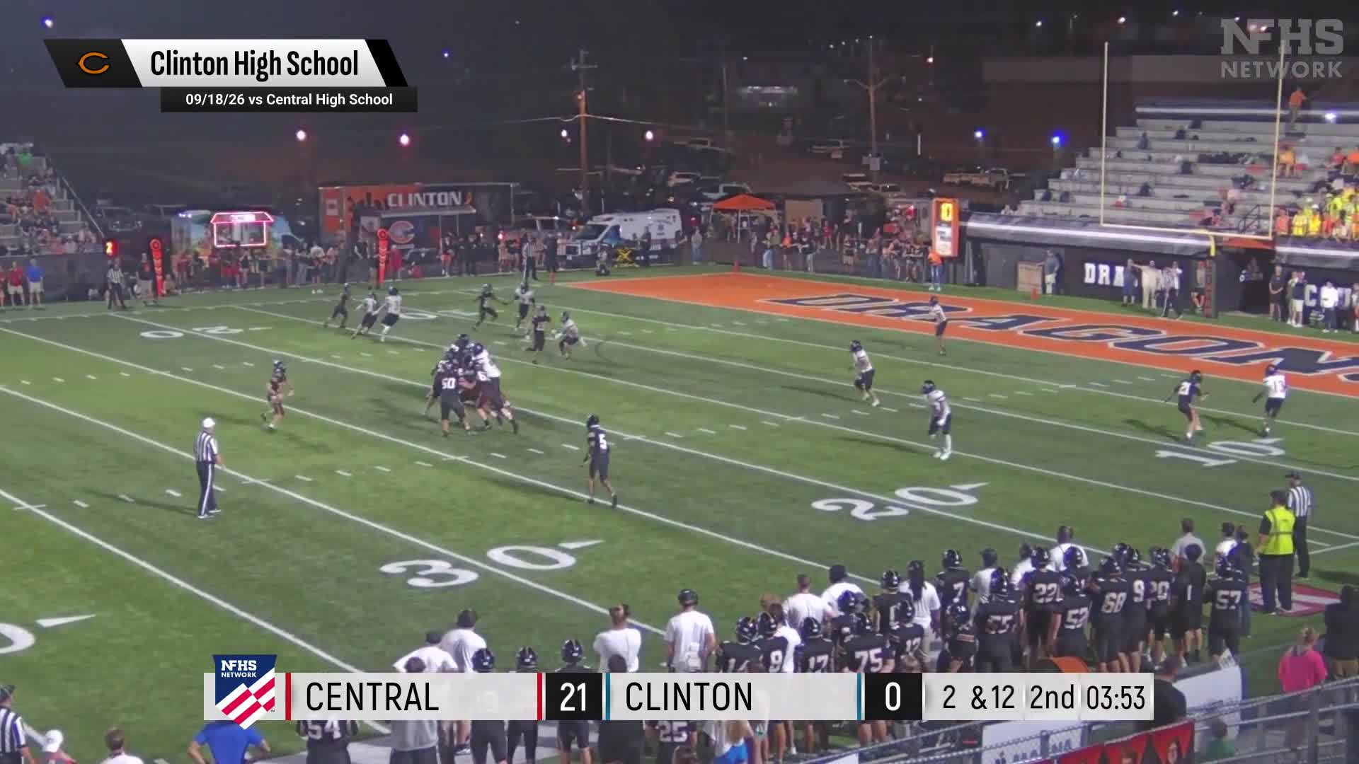 Football Recap: Davontae Fortson Leads Clinton's Defense  on Fri