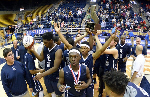 Sierra Canyon celebrates its first state boys championship.