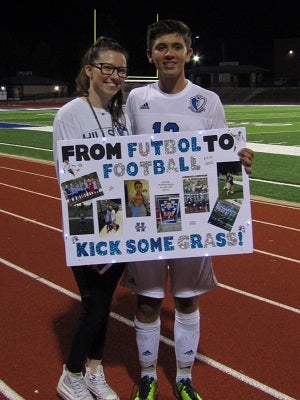 Fitzpatrick managed to play both soccer
and football this fall for Hillsboro.