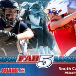 South Carolina softball Fab 5