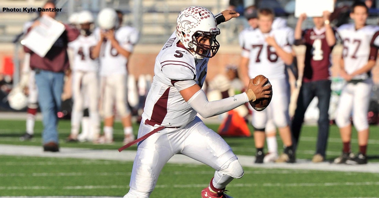 Which NFL starting quarterback had the highest single-game yardage total as a high school player?