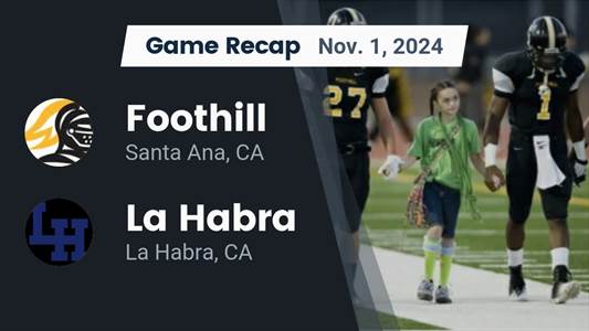 Football Recap: Zach Schutt and  Brady Holcomb Pace Foothill Def