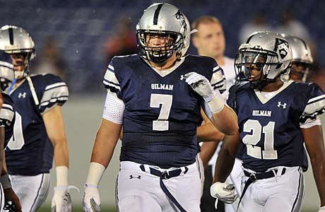 Gilman scored 20 unanswered points to erase a 14-point deficit and beat Good Counsel in the season opener on Friday.