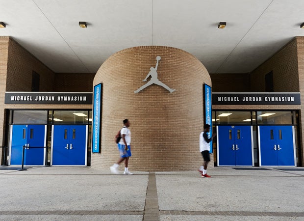Laney High School's Michael Jordan Gymnasium was renovated via the Jordan Brand in celebration of the brand's 30th anniversary.