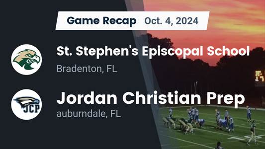 Football Recap: Saint Stephen's Episcopal Skates Past Jordan Chr