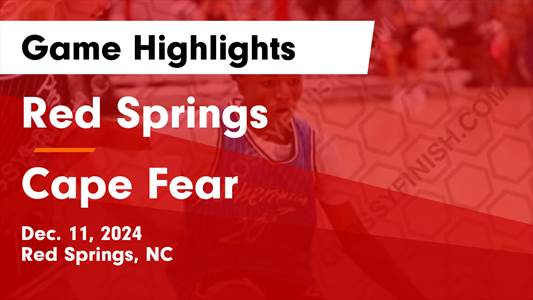 Basketball Recap: Red Springs Comes Up Short