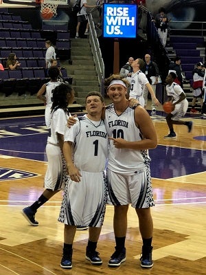 Justice would rather skip his own basketball season
to help with the Special Olympics team.
