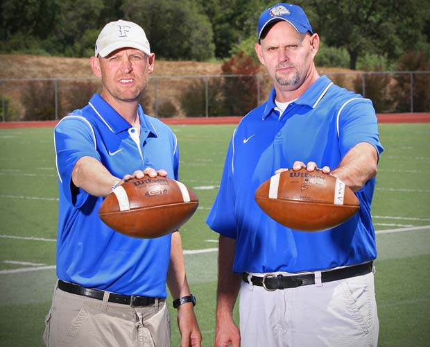 Co-head coaches Troy Taylor (left) and Kris Richardson