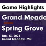 Basketball Game Recap: Grand Meadow Superlarks vs. LeRoy-Ostrander Cardinals