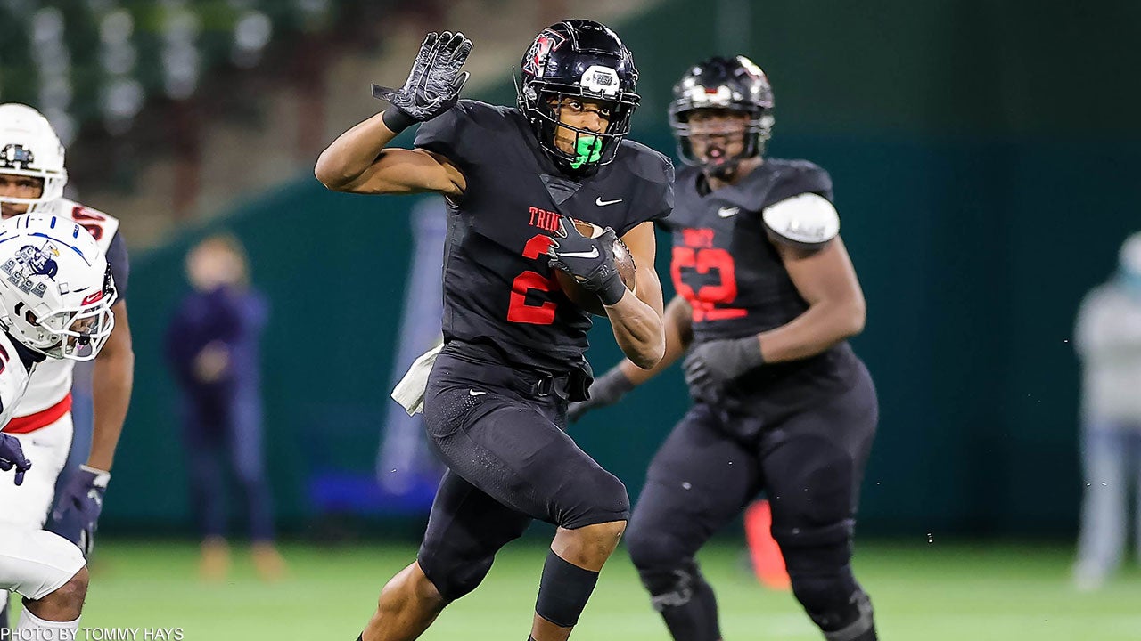 Ollie Gordon rushes for 455 yards, six touchdowns as Trinity upsets No. 12 Allen in Texas 6A high school playoffs