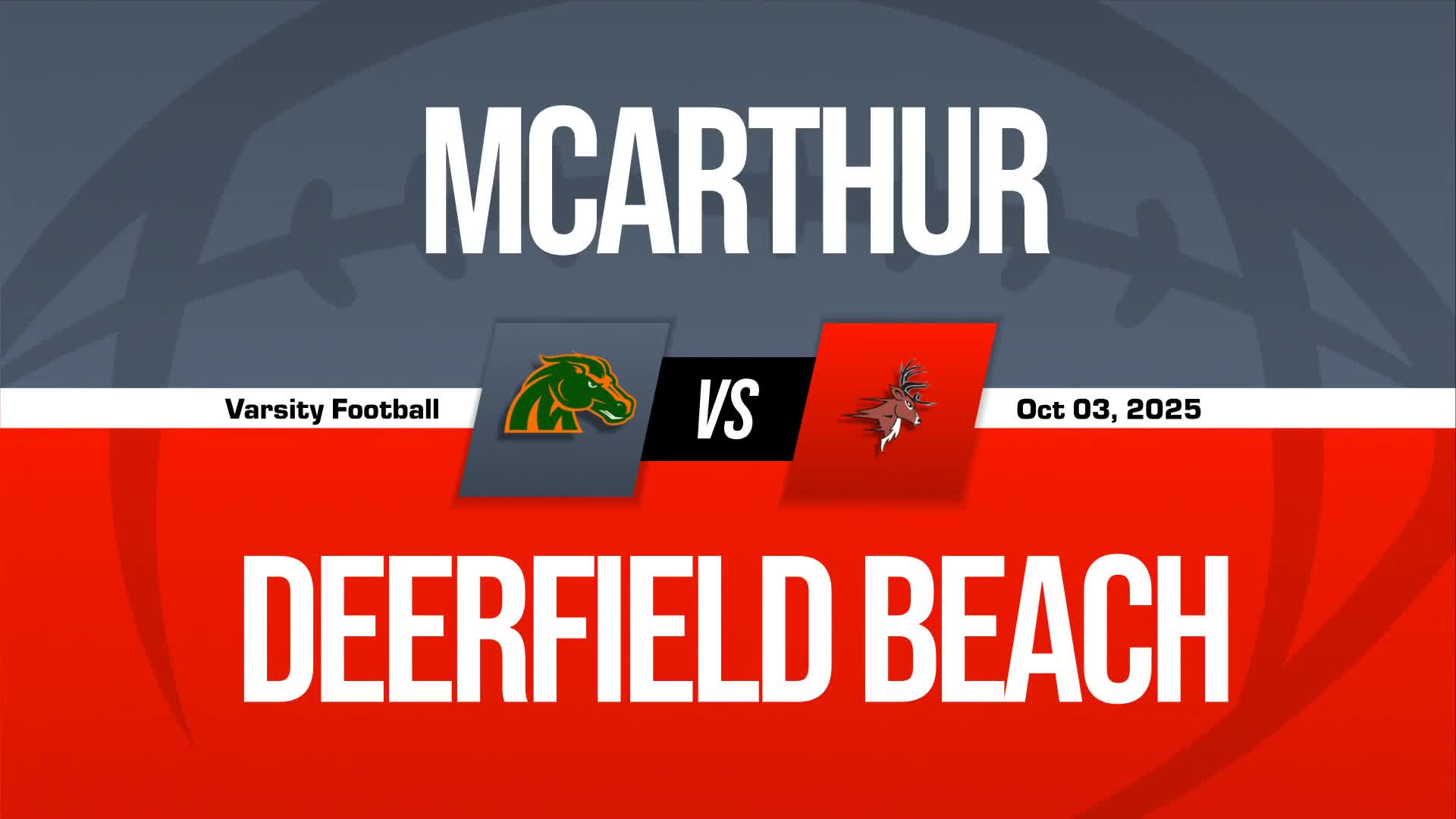 Football Recap: Mcarthur Piles Up the Points Against Deerfield B