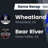 Football Game Recap: Bear River Bruins vs. Wheatland Pirates