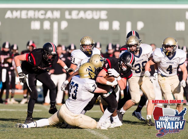 In arguably the most historic setting of the day, Wellesley and Needham played their annual Thanksgiving game at Fenway Park as part of the MaxPreps Rivalry Series, presented by the Army National Guard.