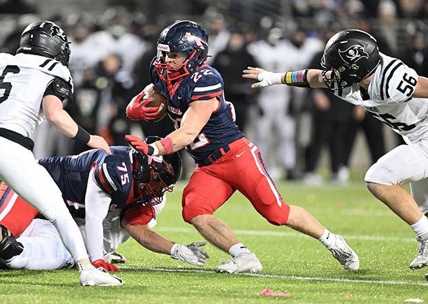 After leading Indian Valley to a state title in Ohio as a junior, Air Force commit Grady Kinsey has rushed for 1,895 yards and 28 touchdowns through nine games for the unbeaten Braves. (PHOTO: Jeff Harwell)