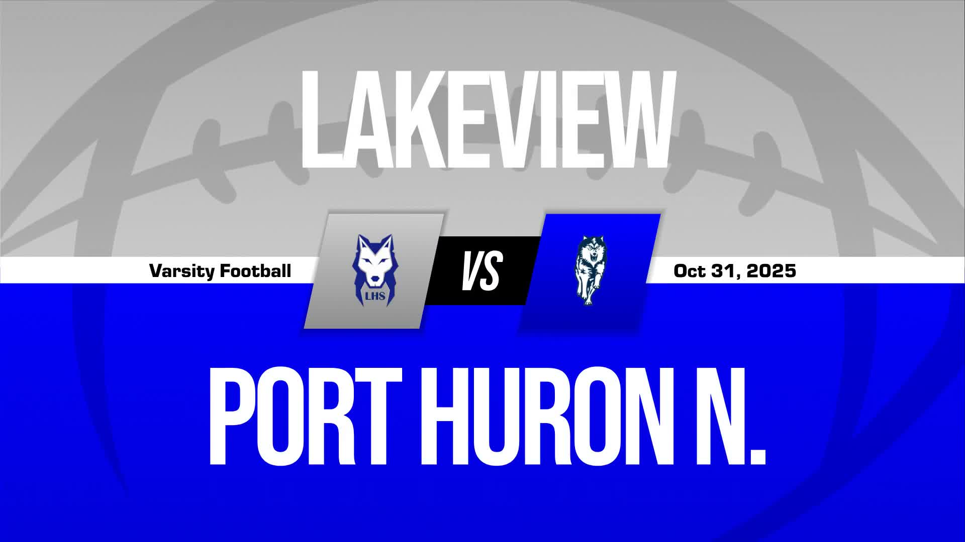 Football Game Preview: Lakeview Huskies vs. Groves Falcons + How To Watch