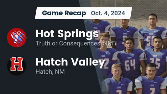 Football Game Preview: Hot Springs Tigers vs. Cobre Indians