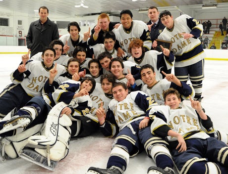 Host Notre Dame-Fairfield captured the 2012 Carrano Challenge Cup, defeating Ridgefield in the final.