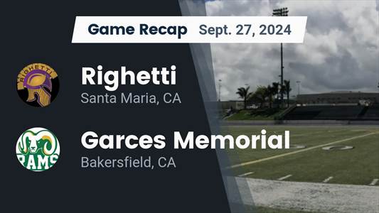 Football Recap: Garces Memorial Comes Up Short