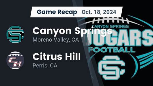 Football Recap: Citrus Hill Takes a Loss