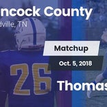 Football Game Recap: Thomas Walker vs. Hancock County