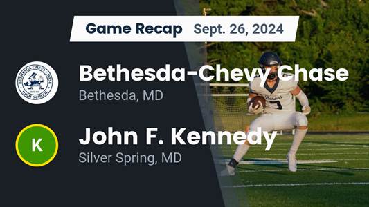 Football Recap: Bethesda-Chevy Chase Piles Up the Points Against