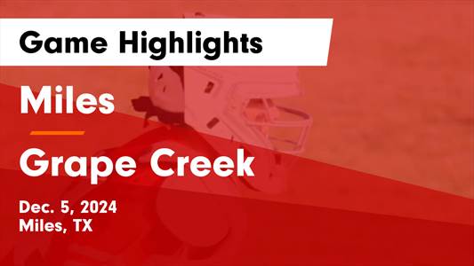 Basketball Recap: Grape Creek Comes Up Short