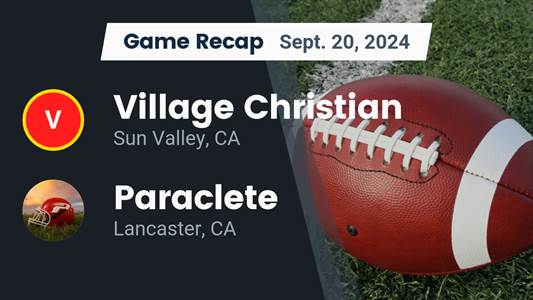 Football Recap: Village Christian Comes Up Short