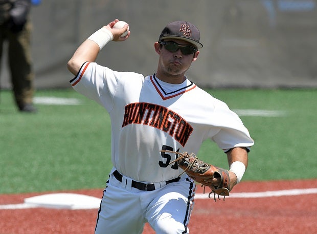 Nick Lopez of Huntington Beach in action against Damien at the Boras Classic.