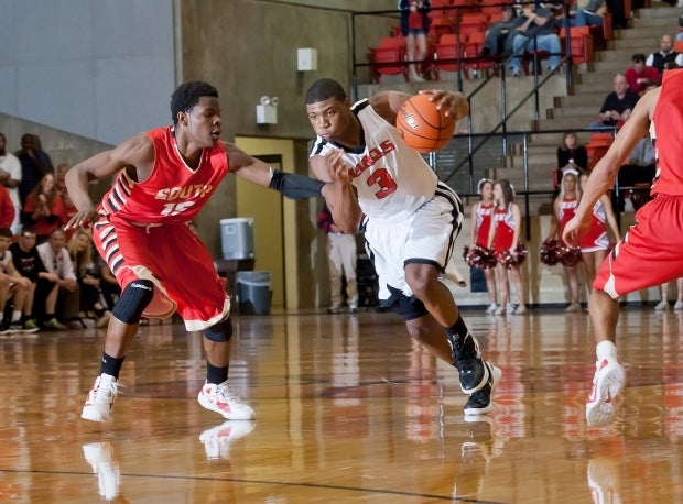 Marcus Smart in playoff action as a senior against South Grand Prairie.