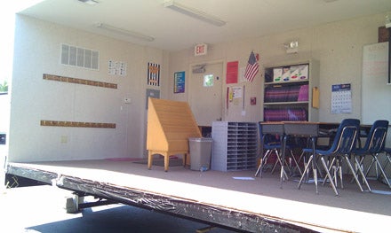 Louisa County students have to learn in makeshift classrooms now due to the damage caused by an earthquake.