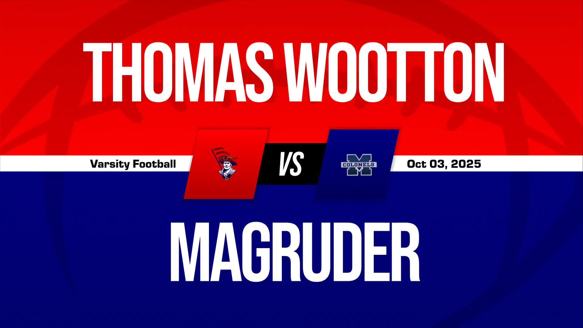 Football Recap: Cormac Hull Leads Wootton's Defense  on Friday + How To Watch