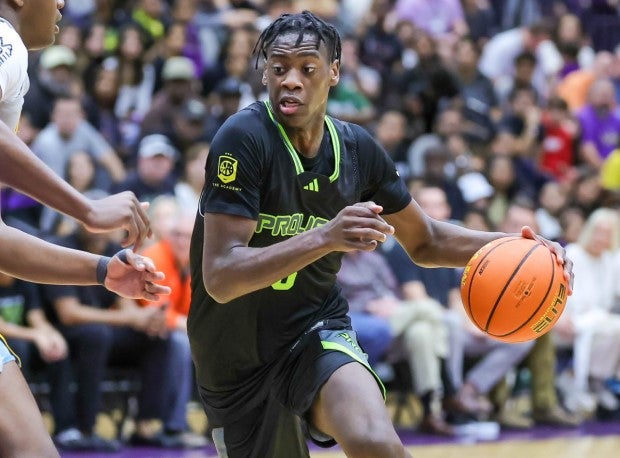Top-ranked Class of 2025 prospect A.J. Dybantsa headlines list of more than 100 names on the move in high school basketball. (Photo: Chris M. Spears)