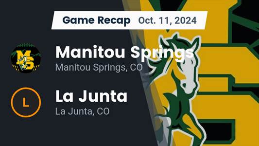 Football Recap: Logan Moore Leads Manitou Springs to Victory ove
