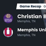 Memphis University beats Briarcrest Christian for their sixth straight win