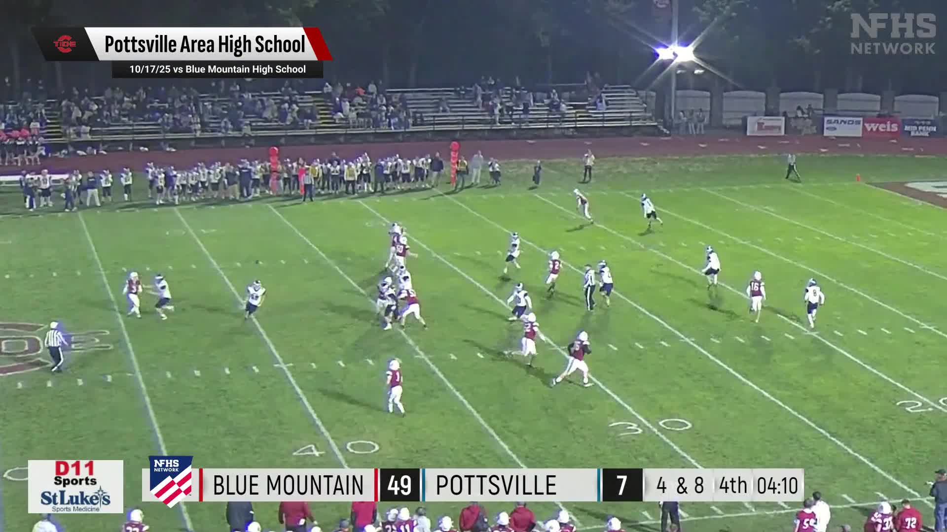 Football Recap: North Schuylkill Piles Up the Points Against Pottsville