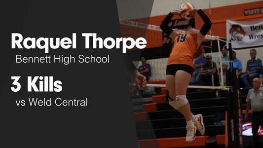 Raquel Thorpe Game Report: vs Weld Central