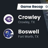 Football Game Recap: Boswell Pioneers vs. Crowley Eagles